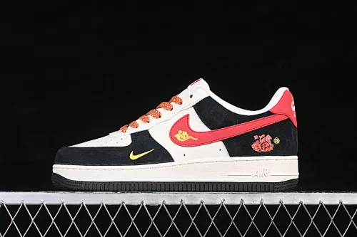 All Categories Nk Air Force 1 Air Force Series Nk Air Force 1 Low Air Force Low Nike Air Force 1'07 Low Year of the Horse Limited Edition Red and Black Contrast Air Force One Low-top Casual Shoes MZ9588-835